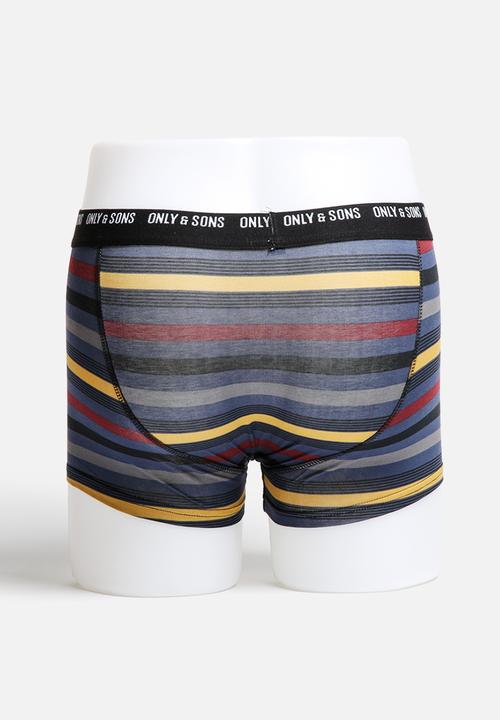 Only & Sons - Multi Colour Trunk 3 Pack 