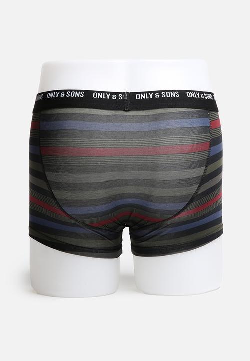 Only & Sons - Multi Colour Trunk 3 Pack 