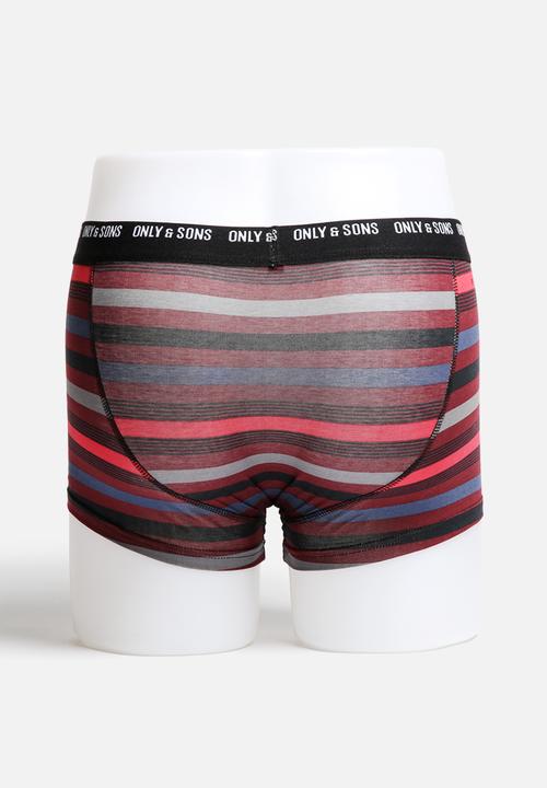 Only & Sons - Multi Colour Trunk 3 Pack 