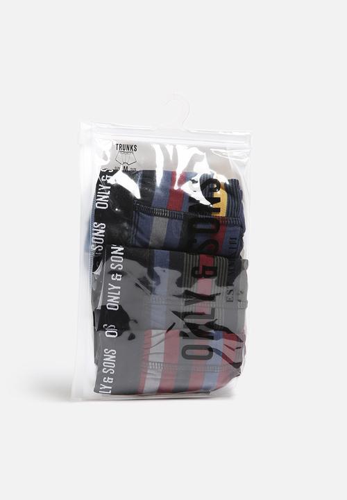 Only & Sons - Multi Colour Trunk 3 Pack 