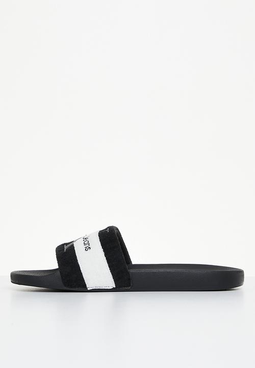 Calvin Klein - Slide terry cloth - black