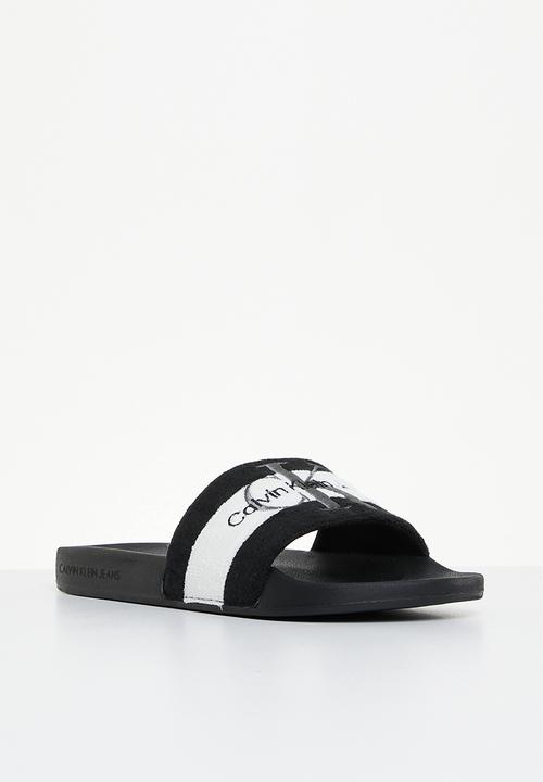 Calvin Klein - Slide terry cloth - black