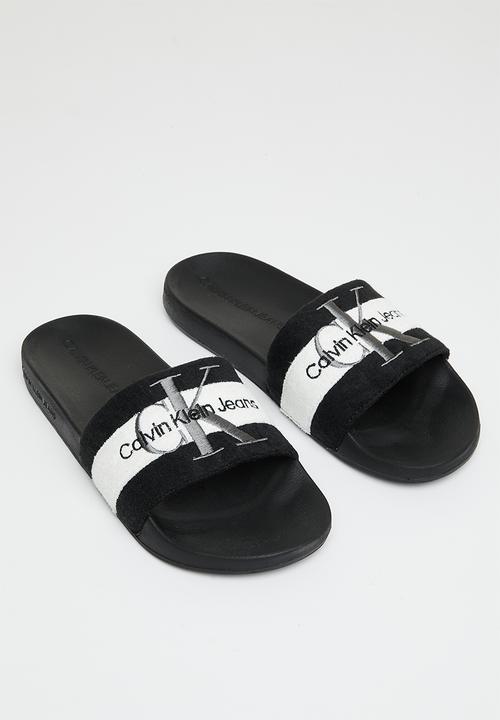 Calvin Klein - Slide terry cloth - black
