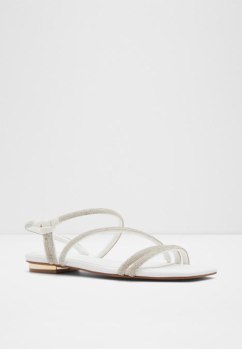 ALDO - Coralee sandal - white & clear