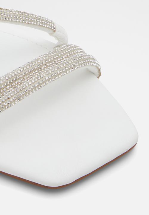 ALDO - Coralee sandal - white & clear