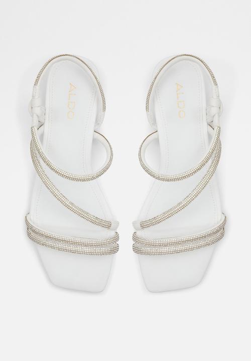 ALDO - Coralee sandal - white & clear