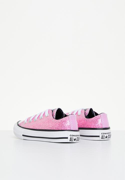 Converse - Chuck taylor all star glitter ox - pink/beyond pink/black