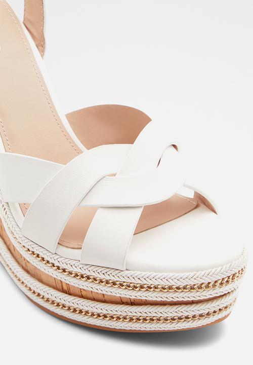 ALDO - Droyers wedge heel - white