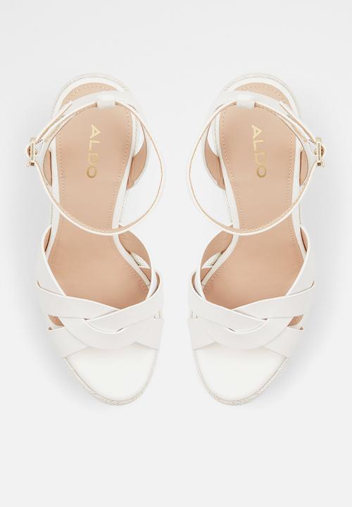 ALDO - Droyers wedge heel - white