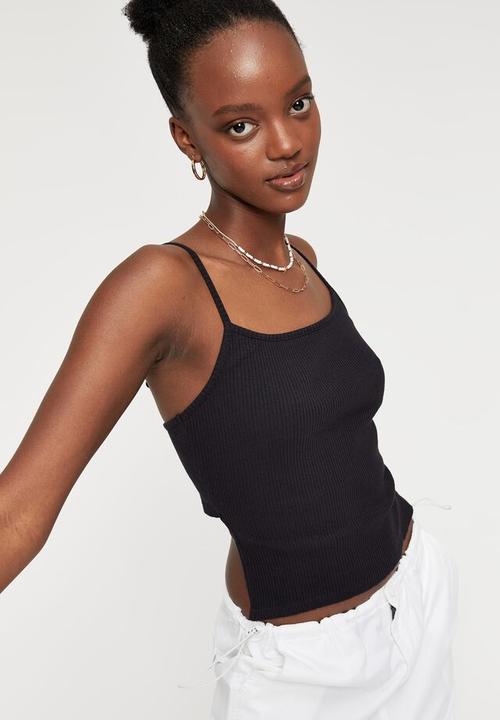 Cotton On - Aria napkin top - black