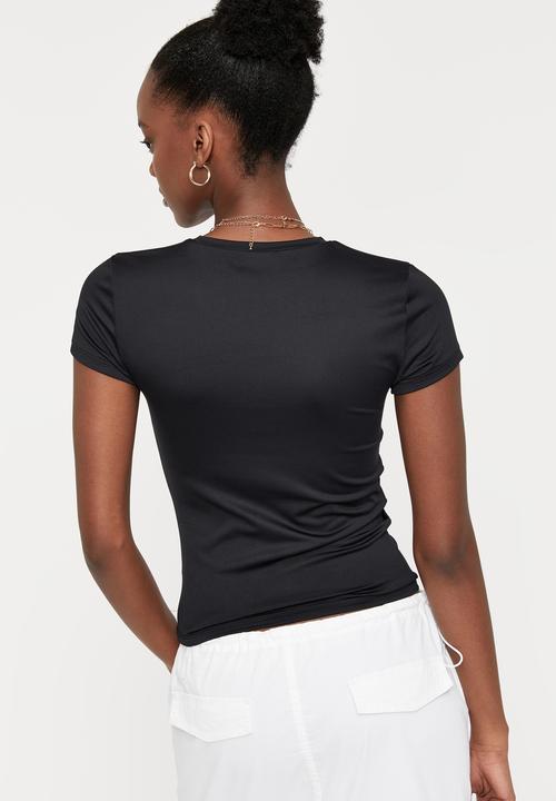 Cotton On - Pia luxe graphic T-shirt - black/nyc