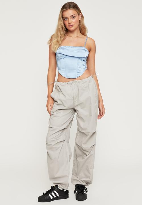 Cotton On - Olivia cowl corset - periwinkle