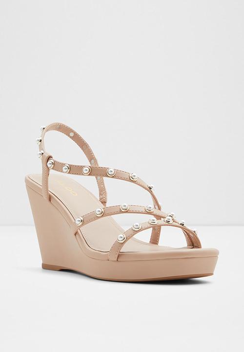 ALDO - Grandede wedge heel - bone