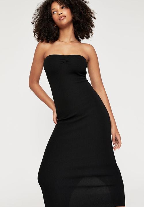 Cotton On - Erica bandeau midi dress - black