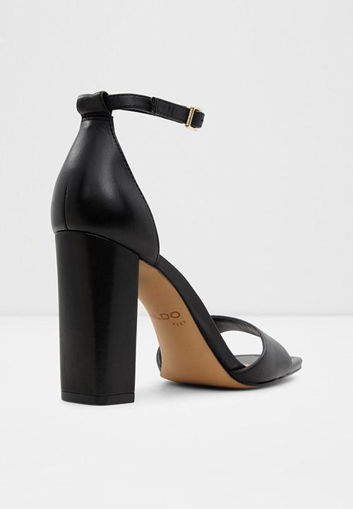 ALDO - Enaegyn leather block heel - black