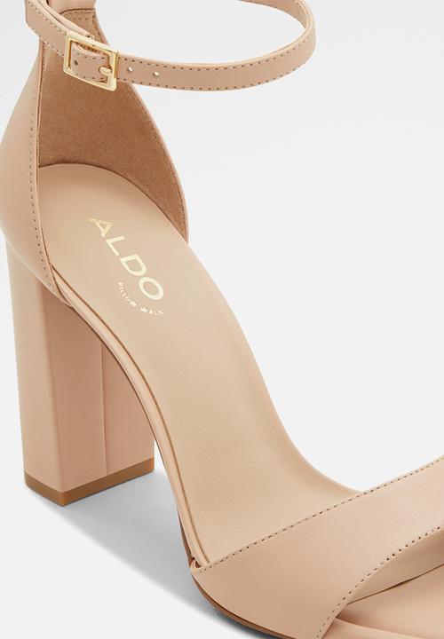 ALDO - Enaegyn leather block heel - beige