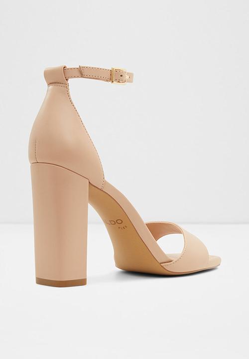 ALDO - Enaegyn leather block heel - beige