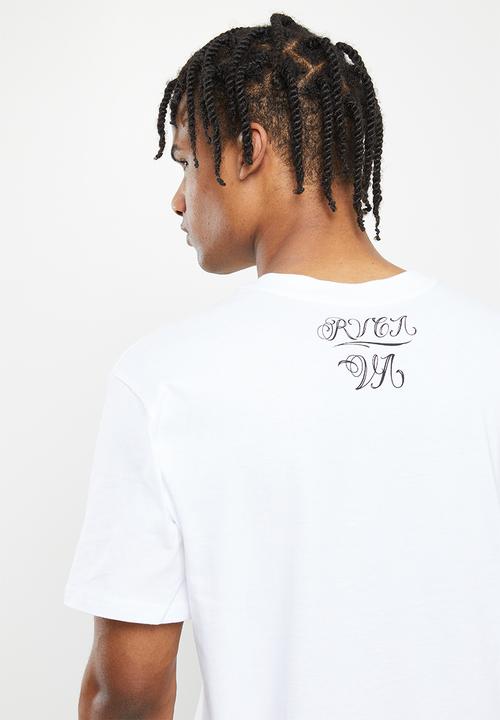 RVCA - Mister cartoon clowns short sleeve - white