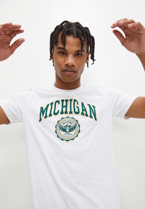 STYLE REPUBLIC - Michigan graphic tee - white