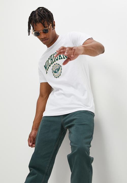 STYLE REPUBLIC - Michigan graphic tee - white