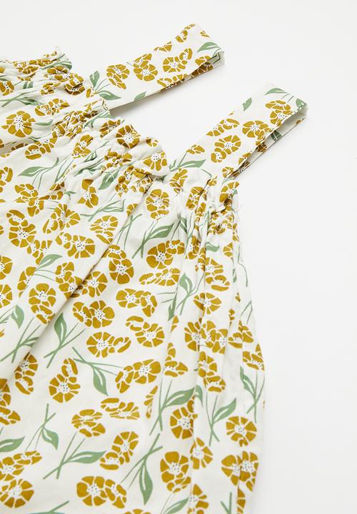 Pop Candy - Floral top & shorts set - yellow