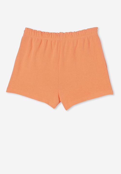 Cotton On - Chelsea fleece short - fizzy melon/stay real