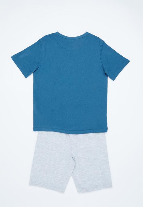 Character Group - Paw patrol short set - blue & grey