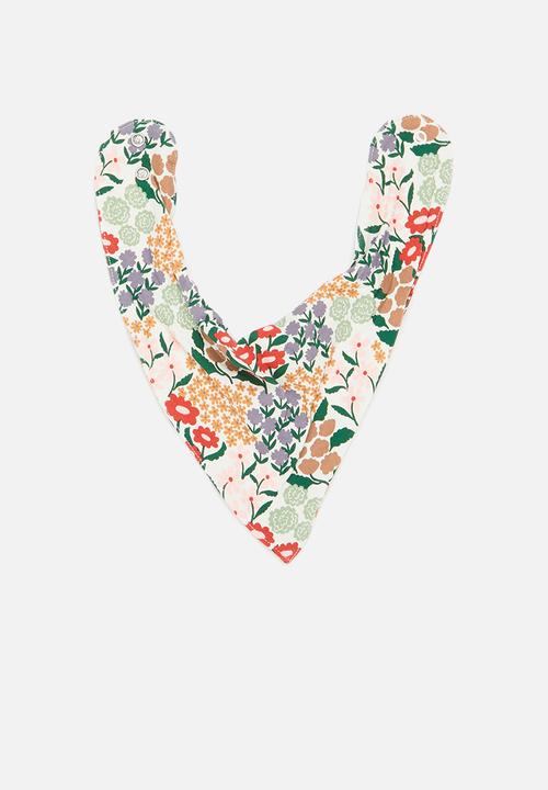 Cotton On - The bandana bib - dark vanilla & clara floral