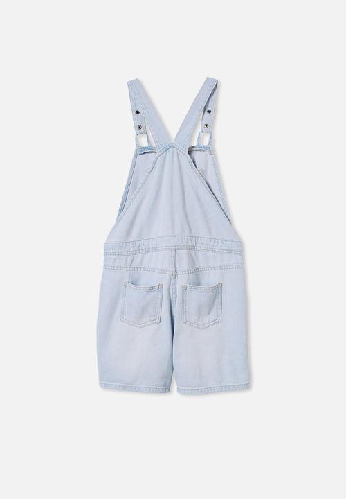 Cotton On - Georgia slouch shortall - bleach stone wash