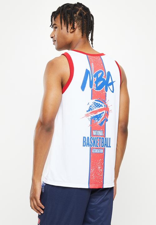 NBA - Nba fashion mesh rockstar vest - white