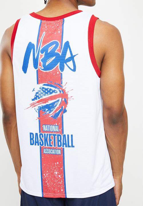 NBA - Nba fashion mesh rockstar vest - white