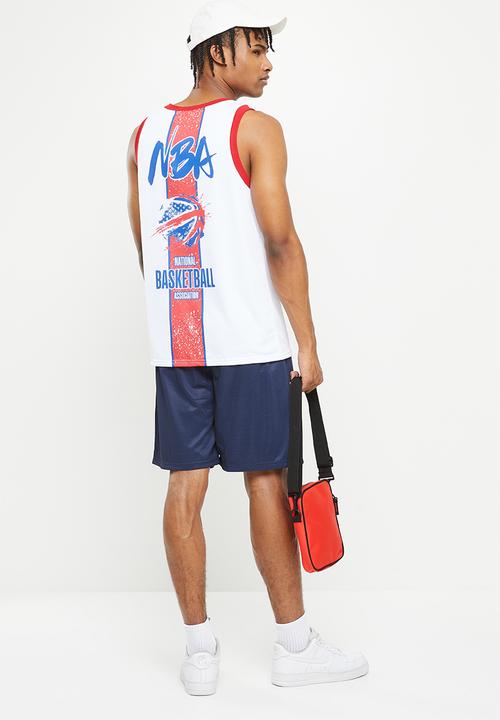 NBA - Nba fashion mesh rockstar vest - white