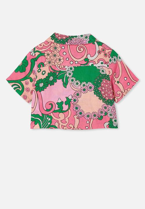 Cotton On - Gia resort shirt - bright paisley floral