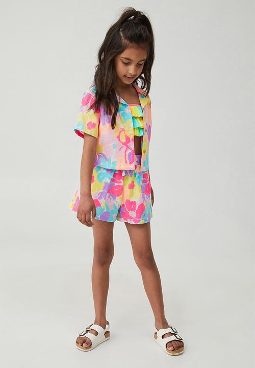 Cotton On - Gia resort shirt - bright painterly floral