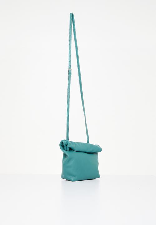 FSP Collection - Rollover leather crossbody - teal