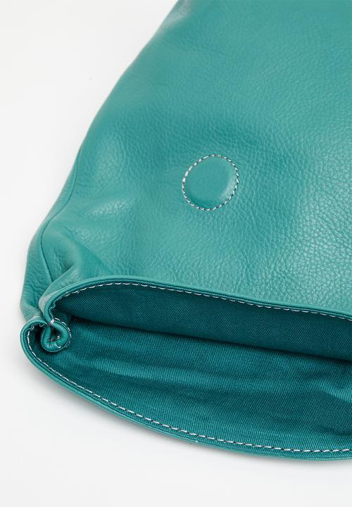 FSP Collection - Rollover leather crossbody - teal