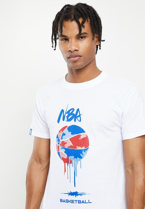 NBA - Nba fashion paint ball print T-shirt - white