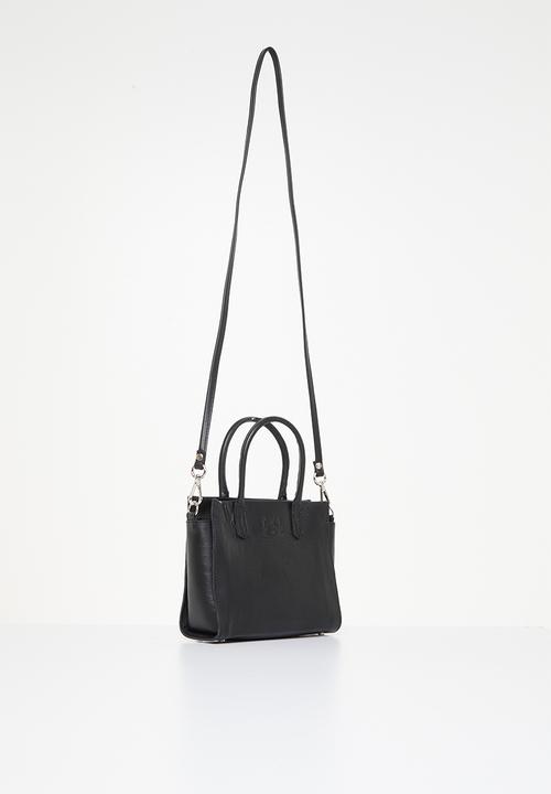 FSP Collection - Carrie leather top handle bag - black