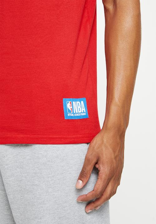 NBA - Chicago bulls core hoops print tee - red