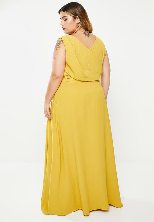 AMANDA LAIRD CHERRY - Plus stamford dress - mustard