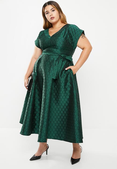 AMANDA LAIRD CHERRY - Plus zweli dress - bottle & black spot