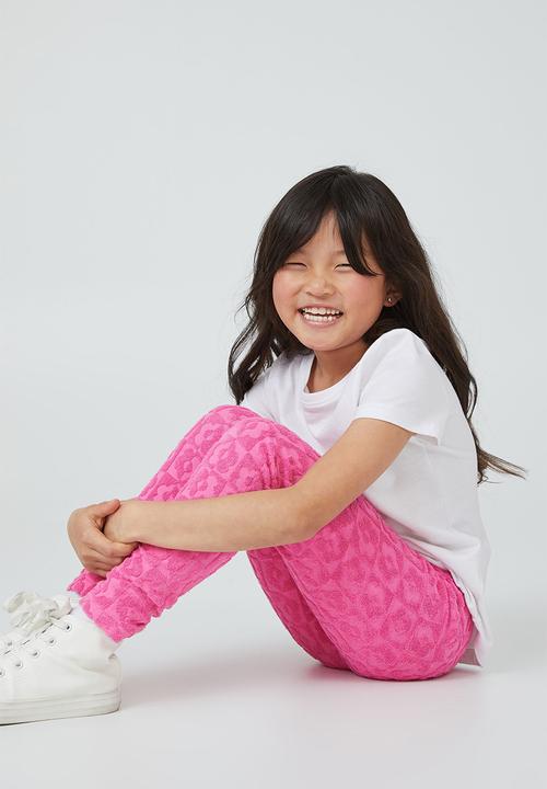Cotton On - Huggie tights - pink pop/geo floral