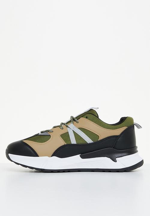 Tom Tom - Reid sneaker - olive & black multi