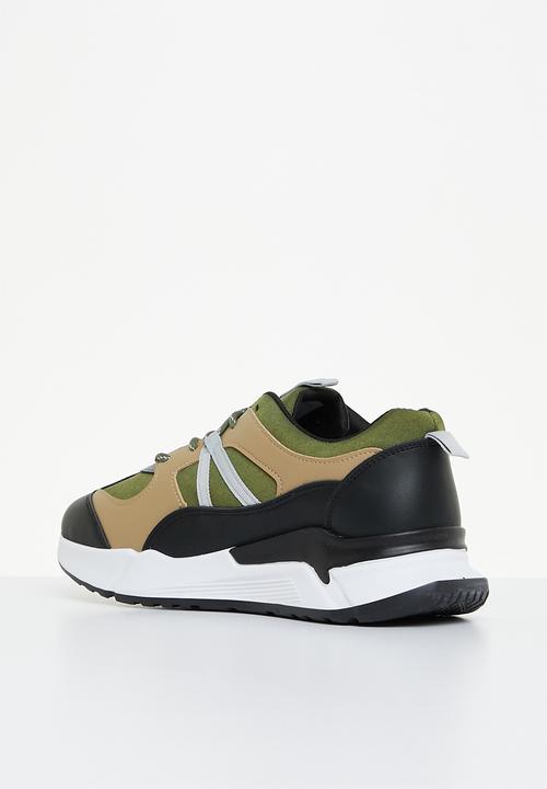 Tom Tom - Reid sneaker - olive & black multi
