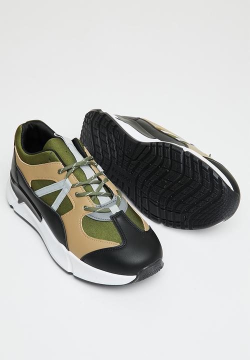 Tom Tom - Reid sneaker - olive & black multi