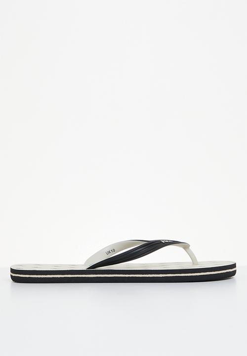 POLO - Monogram flip flop - black