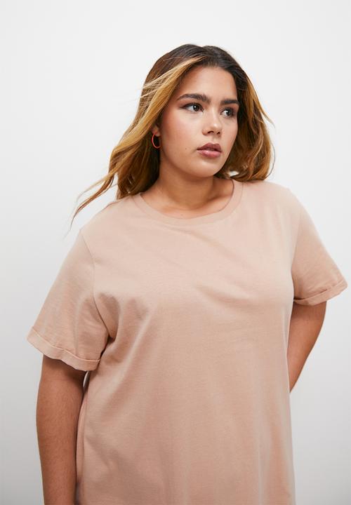 Blake - Mini T-shirt dress - stone1