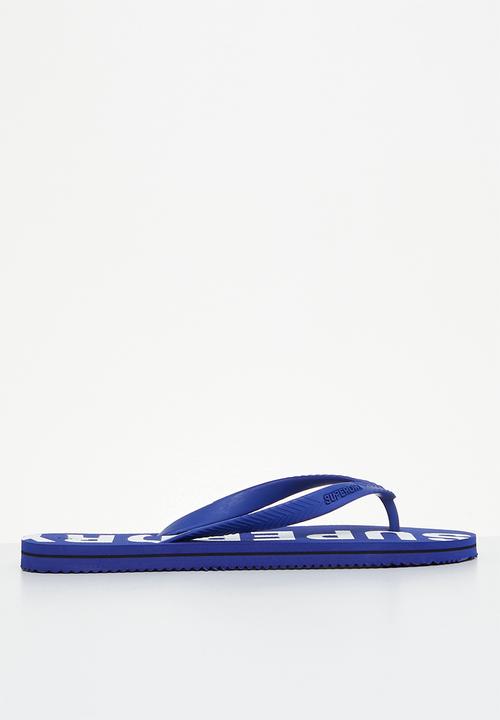 Superdry. - Code essential flip flop - royal