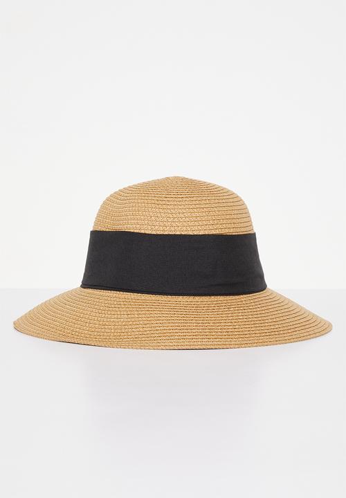 Superbalist - Claudia straw hat - natural/black