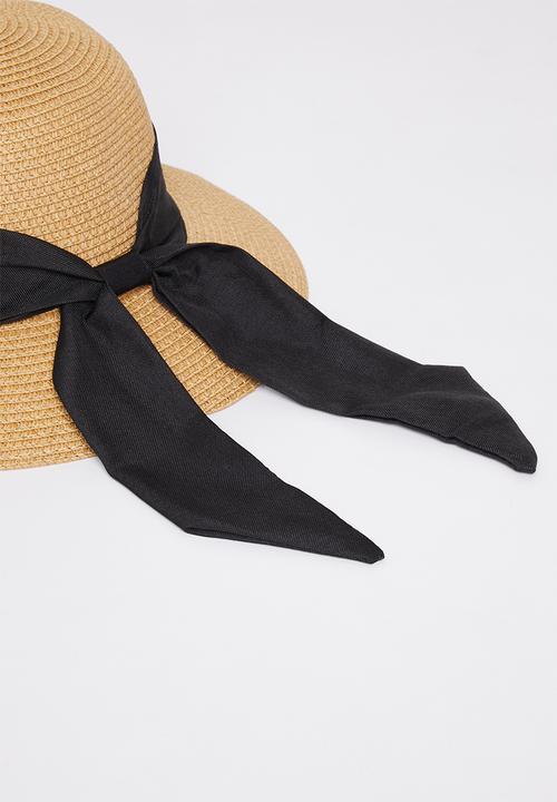 Superbalist - Claudia straw hat - natural/black